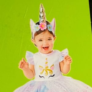 Infant 6/12 months unicorn costume new with tags